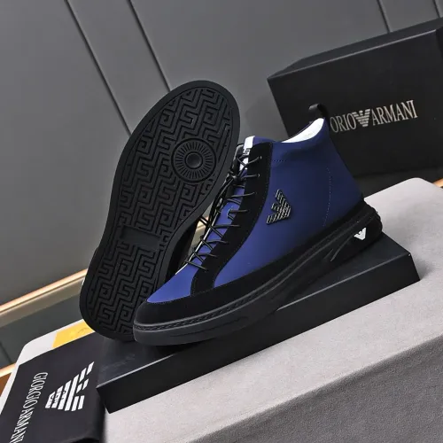 Replica Armani High Tops Shoes For Men #1471941 $85.00 USD for Wholesale
