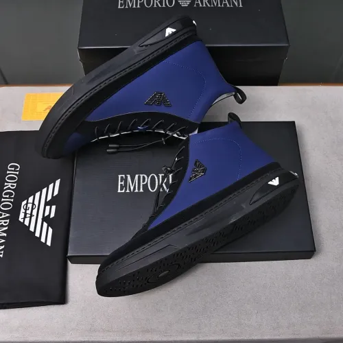 Replica Armani High Tops Shoes For Men #1471941 $85.00 USD for Wholesale