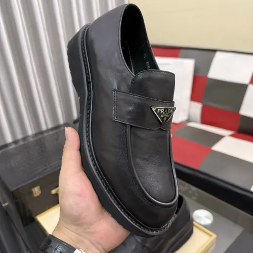 Replica Prada Leather Shoes For Men #1471967 $112.00 USD for Wholesale