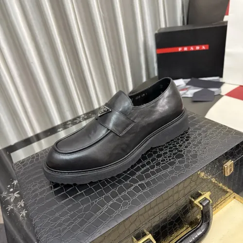 Replica Prada Leather Shoes For Men #1471967 $112.00 USD for Wholesale