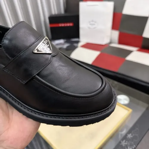 Replica Prada Leather Shoes For Men #1471967 $112.00 USD for Wholesale