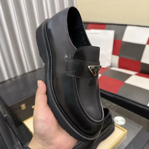 Replica Prada Leather Shoes For Men #1471968 $112.00 USD for Wholesale