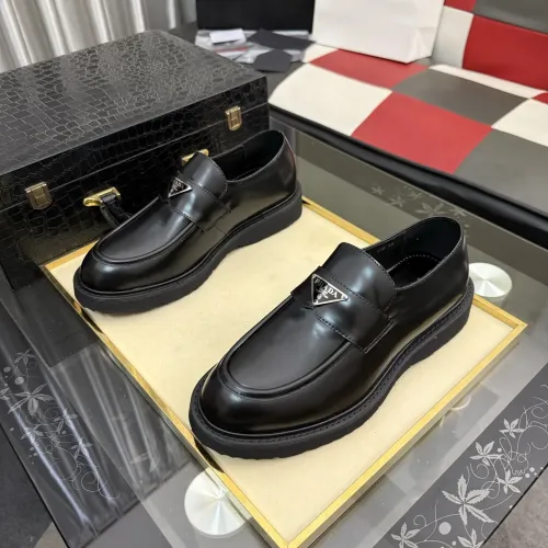 Replica Prada Leather Shoes For Men #1471968 $112.00 USD for Wholesale