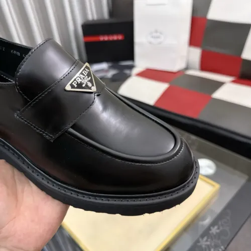 Replica Prada Leather Shoes For Men #1471968 $112.00 USD for Wholesale