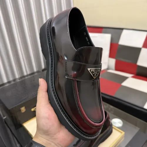 Replica Prada Leather Shoes For Men #1471969 $112.00 USD for Wholesale