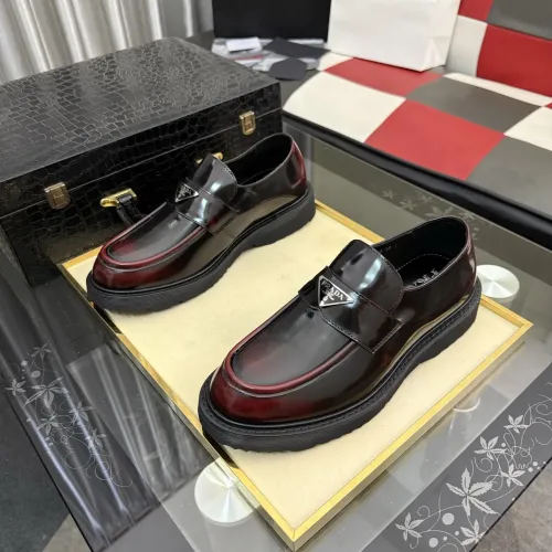 Replica Prada Leather Shoes For Men #1471969 $112.00 USD for Wholesale