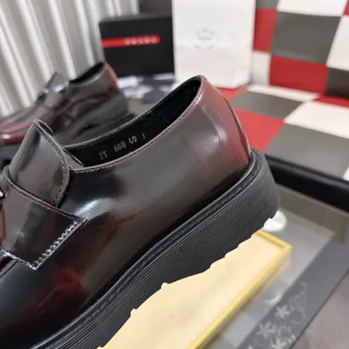 Replica Prada Leather Shoes For Men #1471969 $112.00 USD for Wholesale