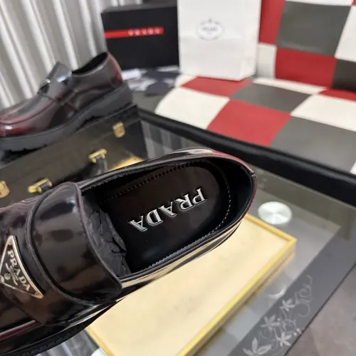 Replica Prada Leather Shoes For Men #1471969 $112.00 USD for Wholesale