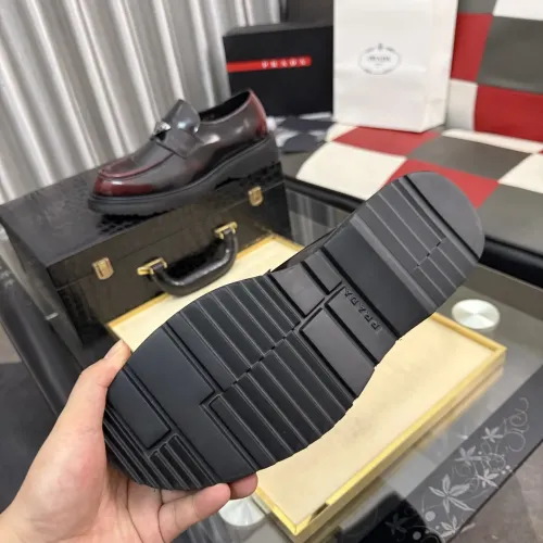 Replica Prada Leather Shoes For Men #1471969 $112.00 USD for Wholesale