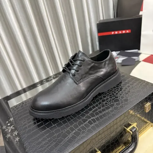 Replica Prada Leather Shoes For Men #1471970 $112.00 USD for Wholesale