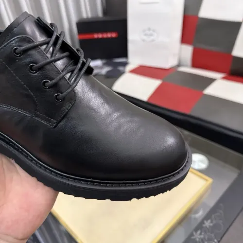 Replica Prada Leather Shoes For Men #1471970 $112.00 USD for Wholesale