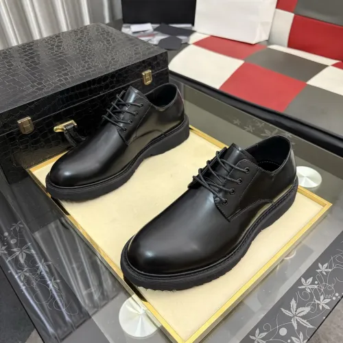 Replica Prada Leather Shoes For Men #1471971 $112.00 USD for Wholesale