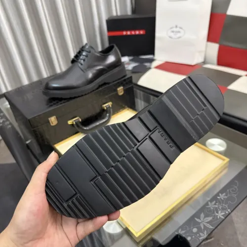 Replica Prada Leather Shoes For Men #1471971 $112.00 USD for Wholesale