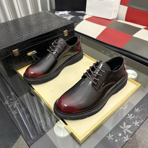 Replica Prada Leather Shoes For Men #1471972 $112.00 USD for Wholesale