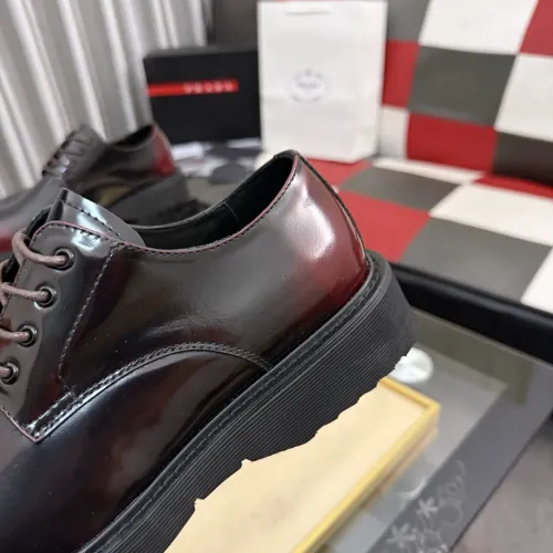 Replica Prada Leather Shoes For Men #1471972 $112.00 USD for Wholesale
