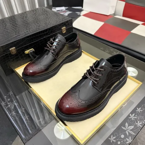 Replica Prada Leather Shoes For Men #1471974 $112.00 USD for Wholesale