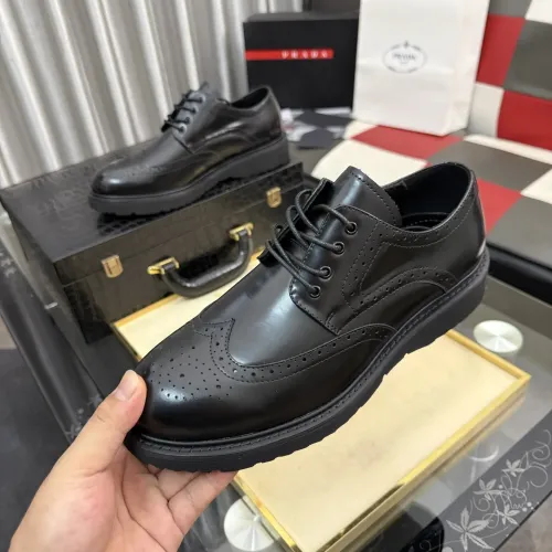 Cheap Prada Leather Shoes For Men #1471976, $$112.00 USD On Prada Leather Shoes