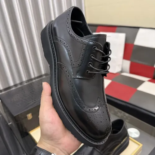 Replica Prada Leather Shoes For Men #1471976 $112.00 USD for Wholesale
