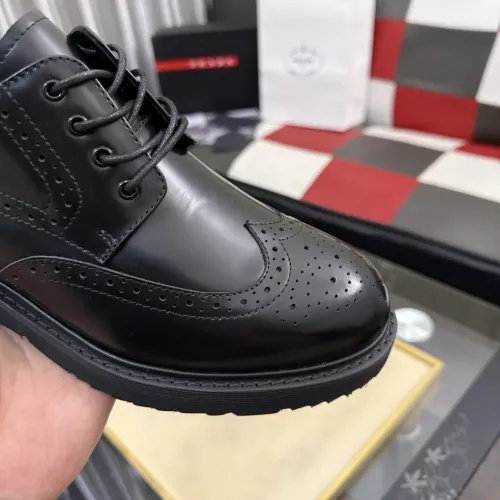 Replica Prada Leather Shoes For Men #1471976 $112.00 USD for Wholesale