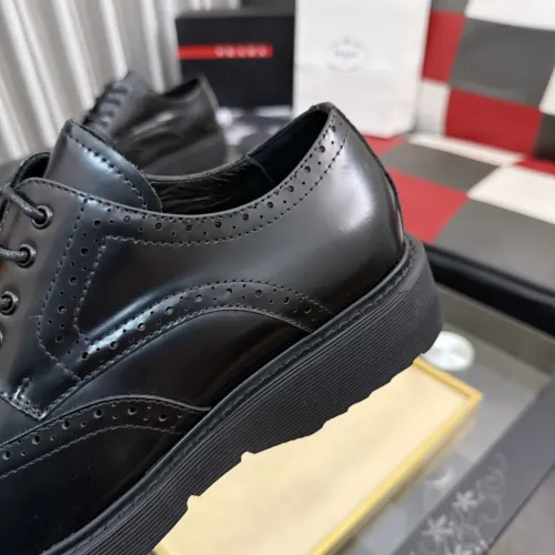 Replica Prada Leather Shoes For Men #1471976 $112.00 USD for Wholesale
