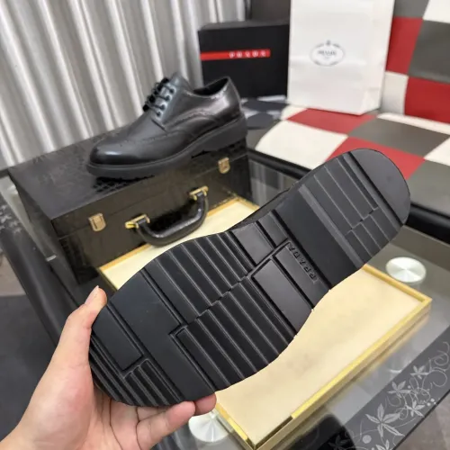Replica Prada Leather Shoes For Men #1471976 $112.00 USD for Wholesale