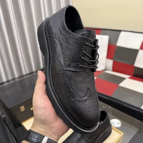Replica Prada Leather Shoes For Men #1471978 $112.00 USD for Wholesale