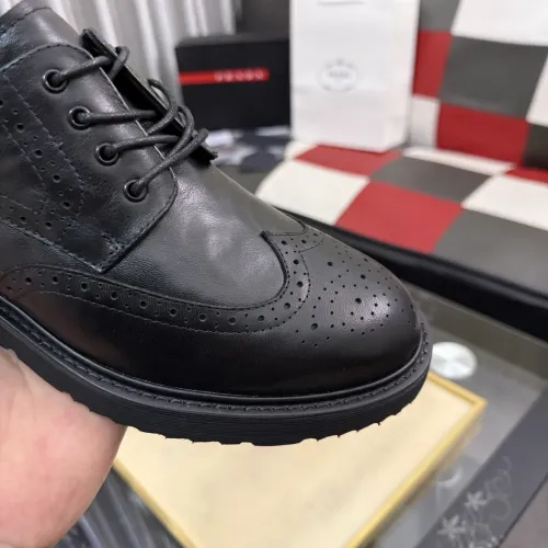 Replica Prada Leather Shoes For Men #1471978 $112.00 USD for Wholesale