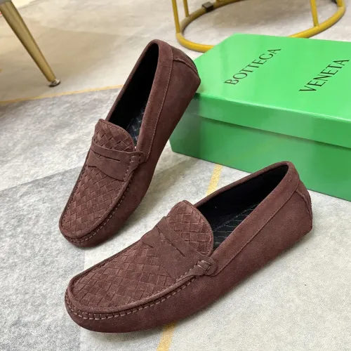Replica Bottega Veneta BV Leather Shoes For Men #1472095 $82.00 USD for Wholesale