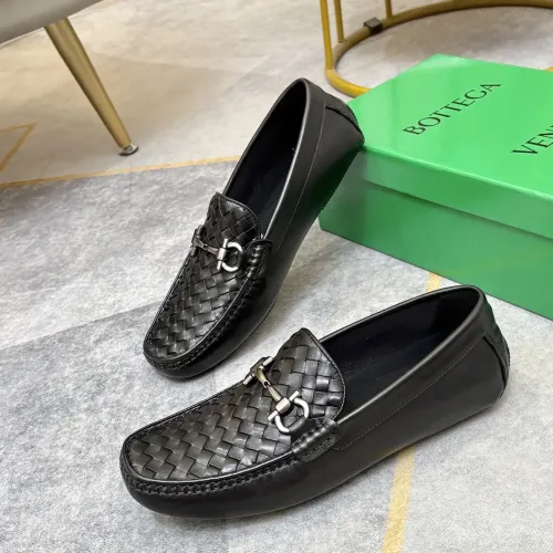 Replica Bottega Veneta BV Leather Shoes For Men #1472105 $82.00 USD for Wholesale