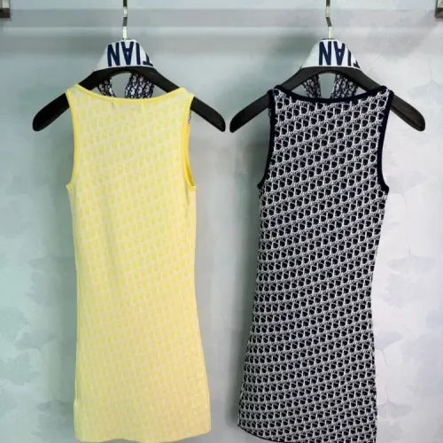 Replica Christian Dior Dresses Sleeveless For Women #1472138 $96.00 USD for Wholesale