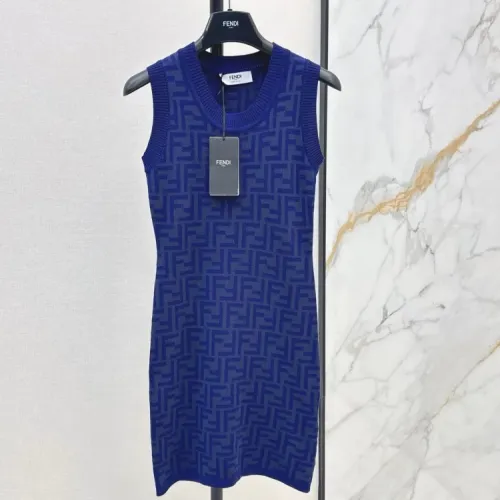 Cheap Fendi Dresses Sleeveless For Women #1472139, $$98.00 USD On Fendi Dresses