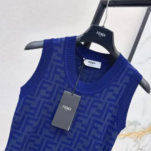 Replica Fendi Dresses Sleeveless For Women #1472139 $98.00 USD for Wholesale