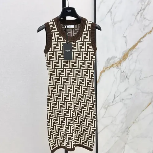 Cheap Fendi Dresses Sleeveless For Women #1472140, $$98.00 USD On Fendi Dresses