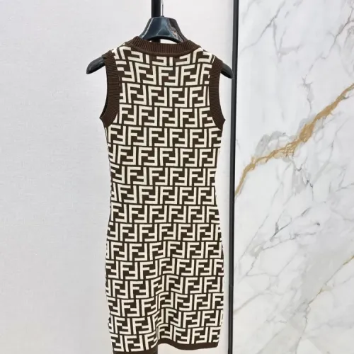 Replica Fendi Dresses Sleeveless For Women #1472140 $98.00 USD for Wholesale