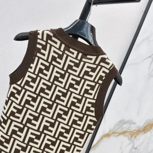 Replica Fendi Dresses Sleeveless For Women #1472140 $98.00 USD for Wholesale