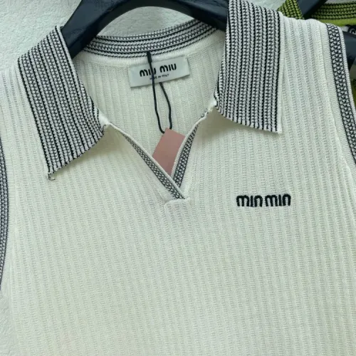 Replica MIU MIU T-Shirts Sleeveless For Women #1472148 $68.00 USD for Wholesale