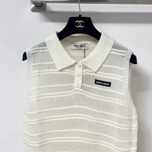Replica MIU MIU T-Shirts Sleeveless For Women #1472155 $98.00 USD for Wholesale