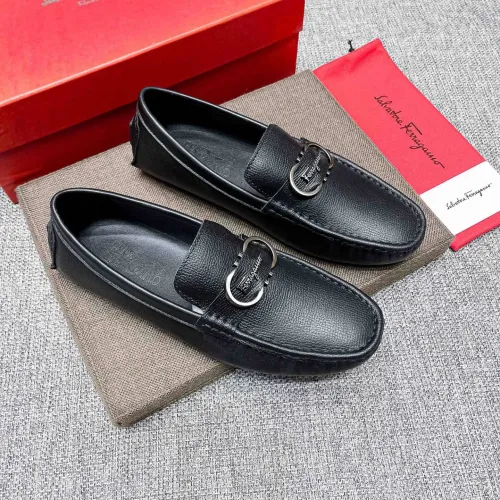 Cheap Salvatore Ferragamo Leather Shoes For Men #1472326, $$80.00 USD On Salvatore Ferragamo Leather Shoes