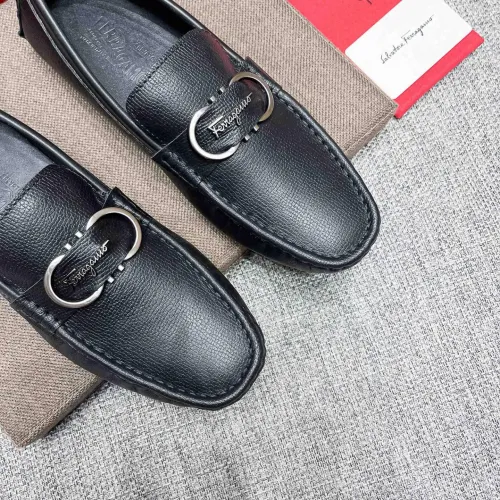 Replica Salvatore Ferragamo Leather Shoes For Men #1472326 $80.00 USD for Wholesale