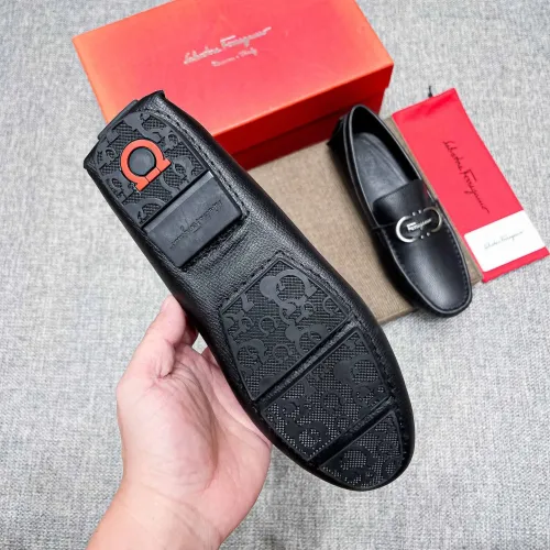 Replica Salvatore Ferragamo Leather Shoes For Men #1472326 $80.00 USD for Wholesale