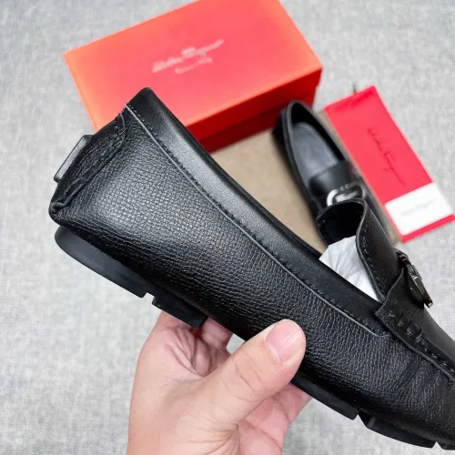 Replica Salvatore Ferragamo Leather Shoes For Men #1472326 $80.00 USD for Wholesale