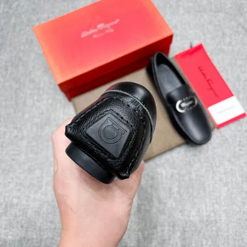 Replica Salvatore Ferragamo Leather Shoes For Men #1472326 $80.00 USD for Wholesale