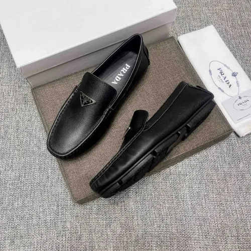 Replica Prada Leather Shoes For Men #1472329 $80.00 USD for Wholesale
