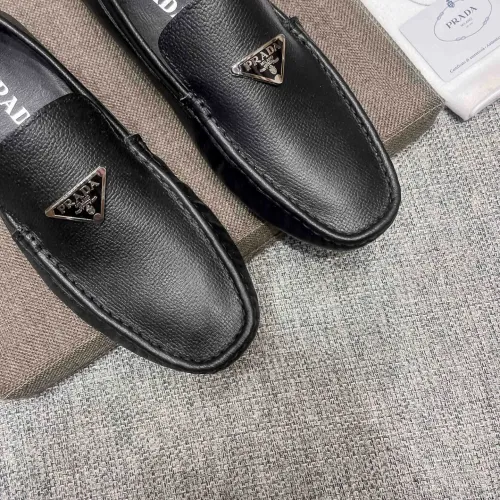 Replica Prada Leather Shoes For Men #1472329 $80.00 USD for Wholesale