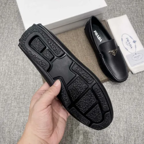 Replica Prada Leather Shoes For Men #1472329 $80.00 USD for Wholesale