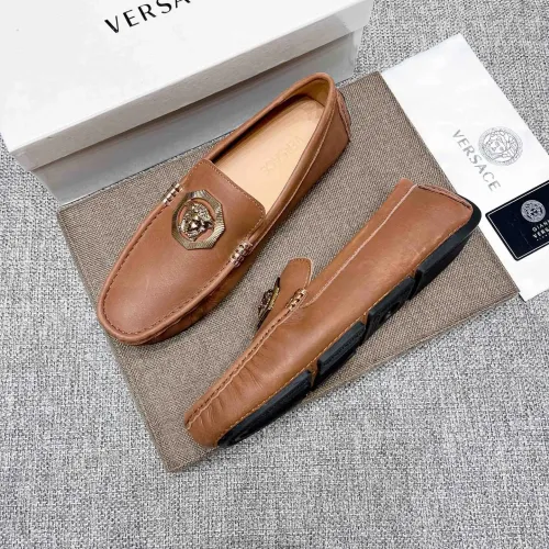 Cheap Versace Leather Shoes For Men #1472334, $$80.00 USD On Versace Leather Shoes