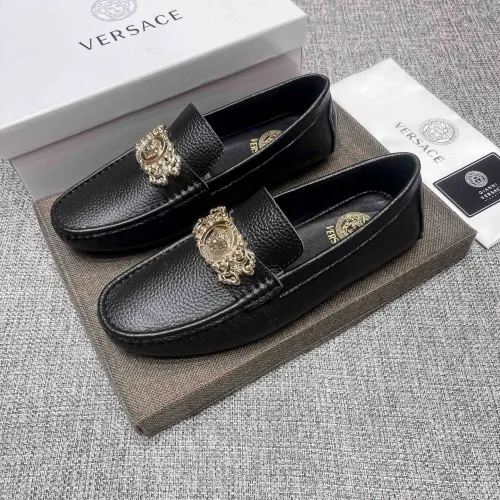 Cheap Versace Leather Shoes For Men #1472336, $$80.00 USD On Versace Leather Shoes