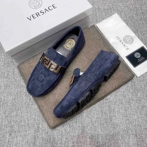 Cheap Versace Leather Shoes For Men #1472337, $$80.00 USD On Versace Leather Shoes