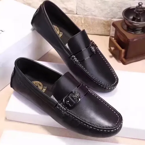 Cheap Versace Leather Shoes For Men #1472338, $$80.00 USD On Versace Leather Shoes
