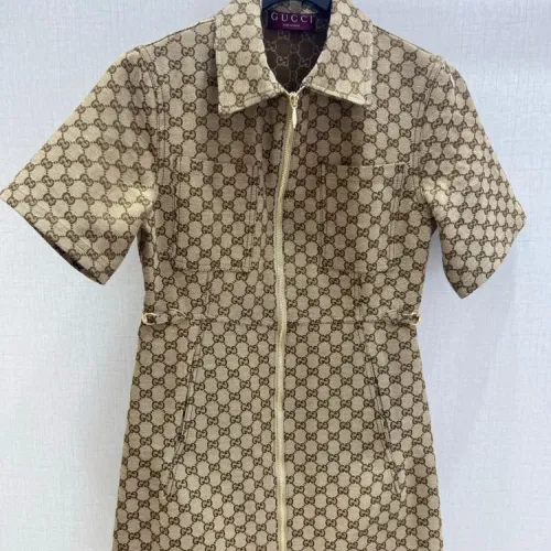 Replica Gucci Dresses Short Sleeved For Women #1472380 $76.00 USD for Wholesale